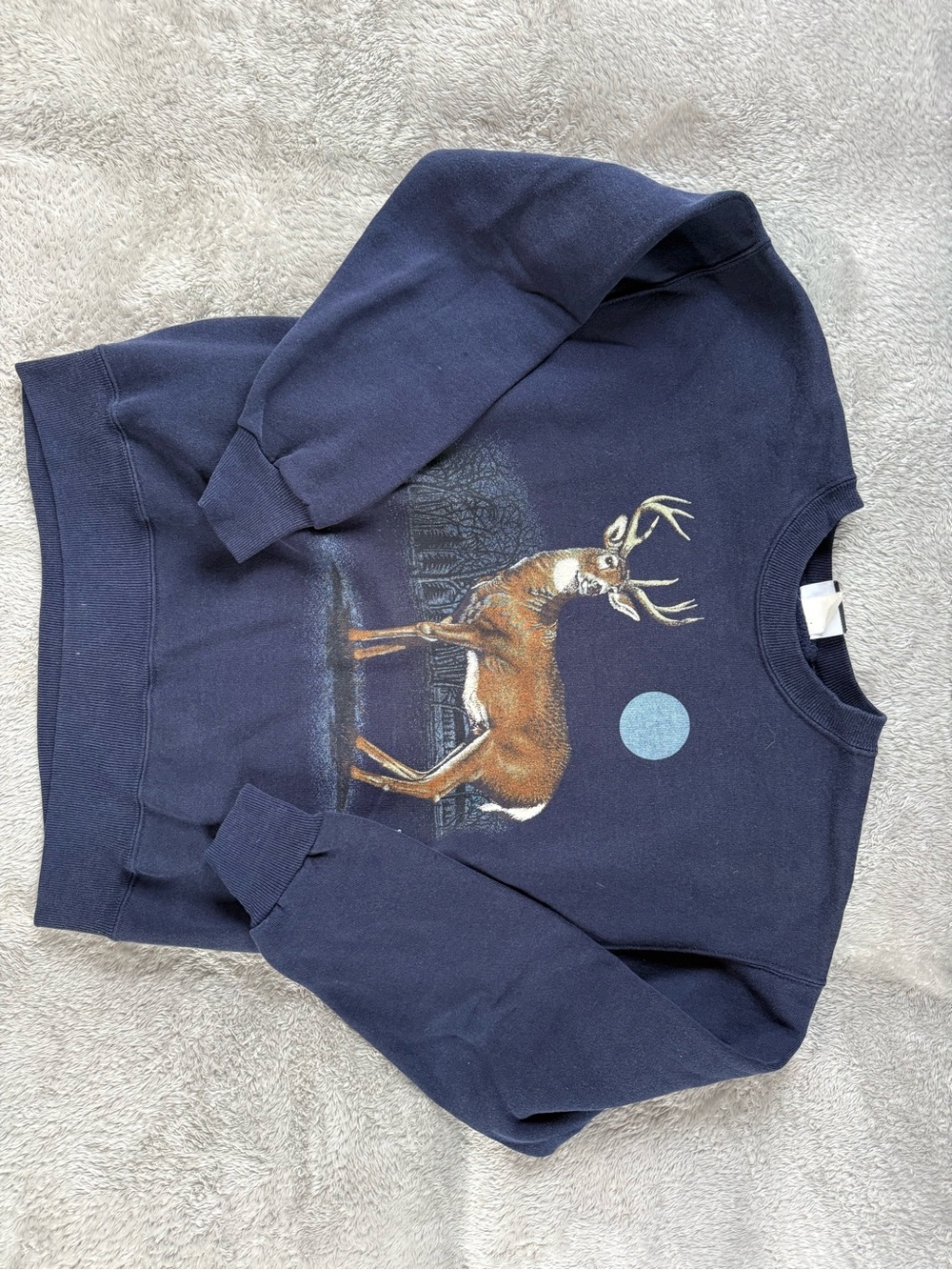 Lee adult Navy Sweatshirt with Deer Graphic
